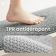 VOUNOT - Tapis de Bain Antidérapant microfibre 60x110cm gris - vignette