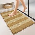 VOUNOT - Tapis de Bain Antidérapant chenille microfibre 40x60cm beige - vignette