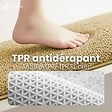 VOUNOT - Tapis de Bain Antidérapant microfibre 40x60cm beige - vignette
