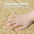VOUNOT - Tapis de Bain Antidérapant microfibre motif ondulé 40x60cm beige - vignette