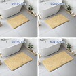 VOUNOT - Tapis de Bain Antidérapant microfibre 50x80cm beige - vignette