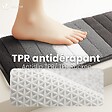 VOUNOT - Tapis de Bain Antidérapant microfibre motif dégradé 60x110cm gris - vignette