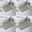 VOUNOT - Lot de 2 Tapis de Bain Antidérapant microfibre 60x90cm gris - vignette