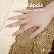 VOUNOT - Tapis de Bain Antidérapant microfibre motif dégradé 60x90cm beige - vignette