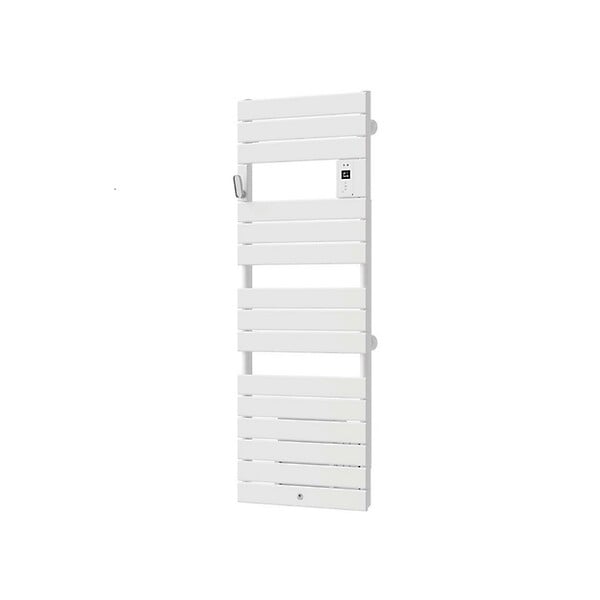 THERMOR - Radiateur sèche-serviettes électrique Riviera 2 - Avec soufflerie - 750+1000W - Blanc satin - large