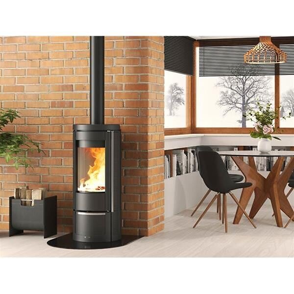 NORDICA - Poêle à bois Marlena - 7,5 kW - Rdt: 86,5% - Foyer Fonte - B. 30 cm - Fonte - large