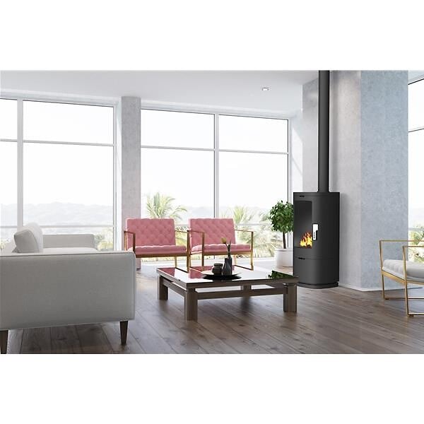 SUPRA - poêle à bois fonte 11.5kw maonie noir - FR9016180B - large