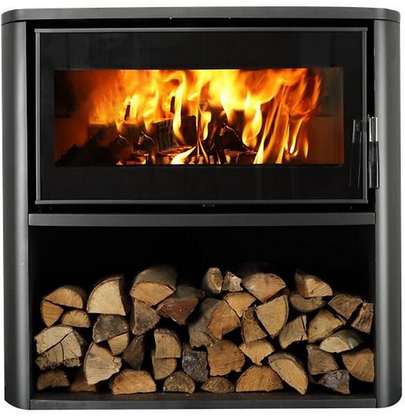 SUPRA - Poêle à Bois 7.7kw Noir - FR9010570B - large