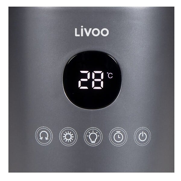 LIVOO - Ventilateur Sur Pied 85.5cm 2000w Gris/blanc - DOM498 - large