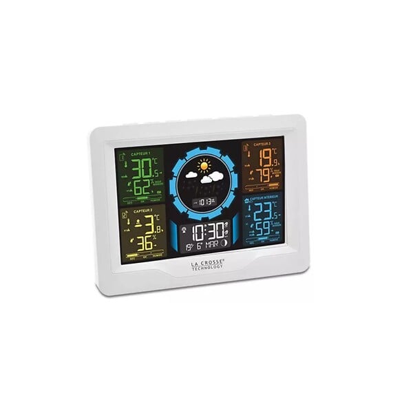 LA CROSSE TECHNOLOGY - Station Météo Blanc - WS6304WHI - large