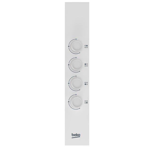 BEKO - Table De Cuisson Gaz 60cm 4 Feux Blanc - HIGG64123SW - large