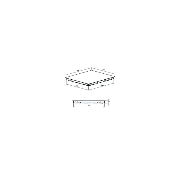 BEKO - Table De Cuisson Vitrocéramique 60cm 4 Feux 6900w Noir - HIC64403T - large