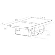 ELICA - table de cuisson aspirante induction 83cm 4 feux 7400w noir - PRF0179476 - vignette