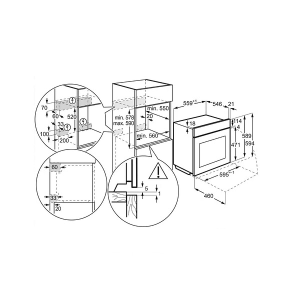 ELECTROLUX - Four Vapeur Intégrable 70l 60cm - EOB8S39Z1 - large