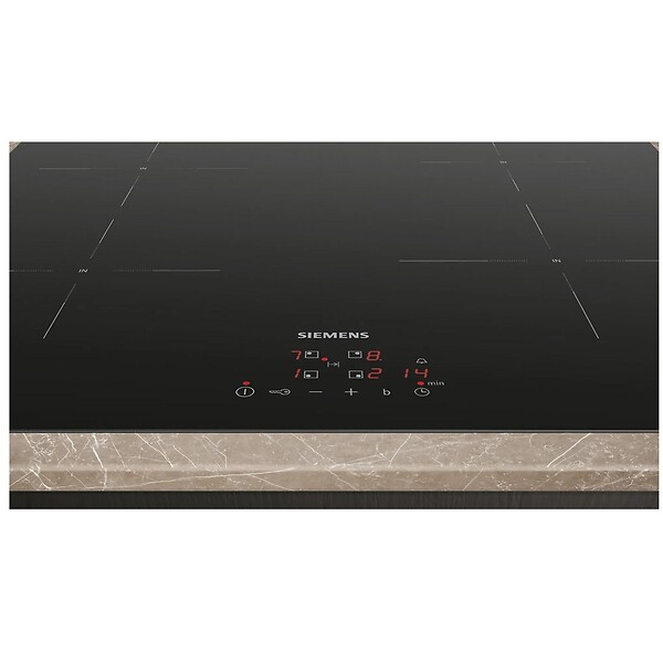 SIEMENS - table de cuisson induction 60cm 4 foyers 4600w noir - EU611BEB5E - large