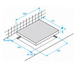 BEKO - table de cuisson vitrocéramique 60cm 3 feux 5700w noir - hic63402t - vignette