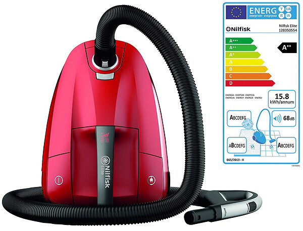 NILFISK - Aspirateur Traineau 450 68db Rouge - 128350554 - large