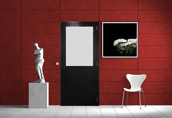 GD MENUISERIES - Bloc Porte Athena Noir H204 x L83 cm Côte Tableau P.Droit) - large