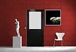 GD MENUISERIES - Bloc Porte Athena Noir H204 x L83 cm Côte Tableau P.Droit) - vignette
