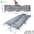 VOUNOT - Rampe de chargement pliable  Lot de 2 pcs en acier galvanise 180cm - vignette