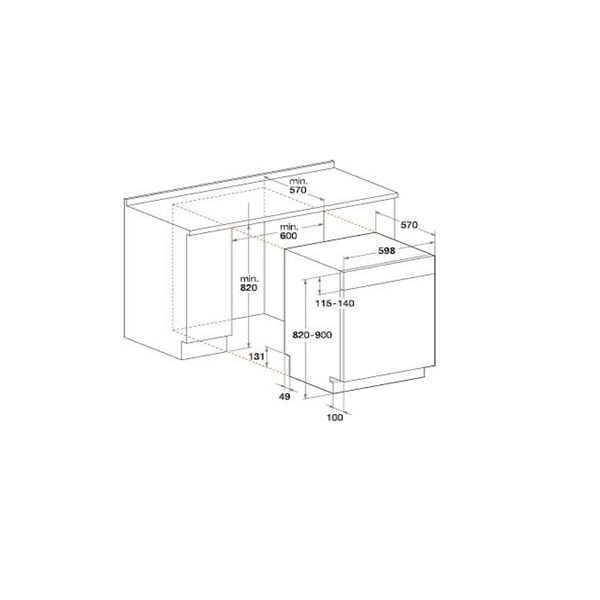 WHIRLPOOL - Lave-vaisselle 60cm 14 Couverts 46db Intégrable Avec Bandeau - WBC3C26X - large