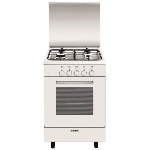 GLEM - Cuisinière Gaz 60l 4 Feux Blanc - GA551GWH - large