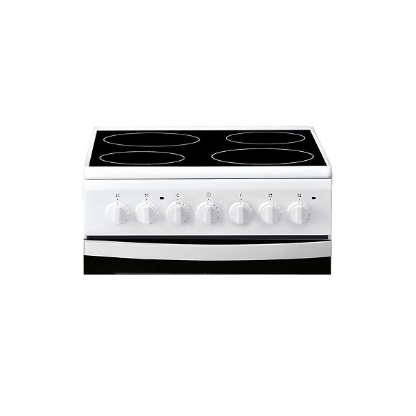 INDESIT - cuisinière vitrocéramique 59l 4 feux blanc - IS5V5PCWFR - large
