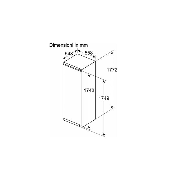 SIEMENS - Réfrigérateur 1 Porte Intégrable à Pantographes 280l - KI82LVFE0 - large