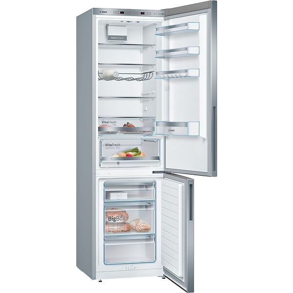BOSCH - Réfrigérateur Combiné 60cm 337l Brassé Inox - KGE39ALCA - large