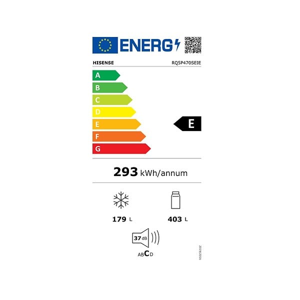HISENSE - Réfrigérateur Américain 79.4cm 482l Nofrost - RQ5P470SEIE - large