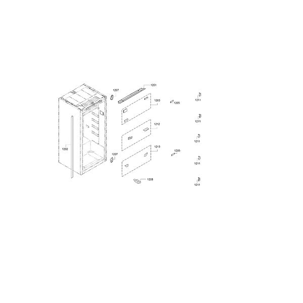 SIEMENS - réfrigérateur 1 porte intégrable à glissières 310l blanc - KI81RVFE0 - large