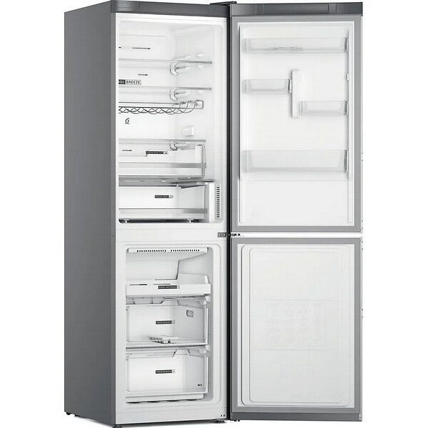 WHIRLPOOL - Réfrigérateur Combiné 60cm 335l Ventilé Inox - W7X82OOXH - large