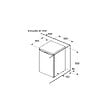 BOSCH - réfrigérateur table top 56cm 134l blanc - KTR15NWEB - vignette