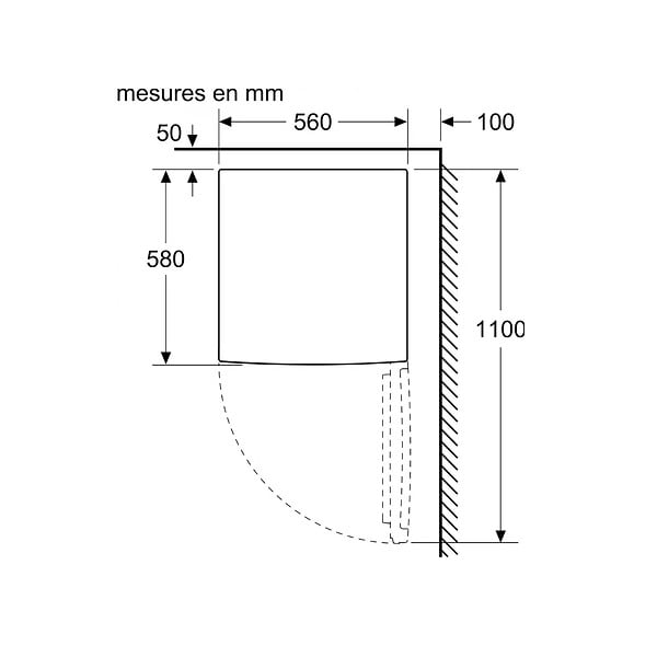 BOSCH - congélateur top 56cm 83l statique - GTV15NWEB - large