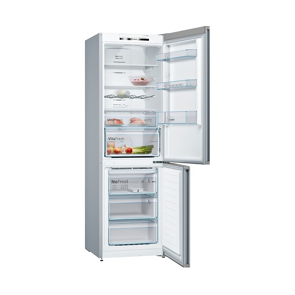 BOSCH - Réfrigérateur Combiné 60cm 324l Nofrost Inox - KGN36VLED - large