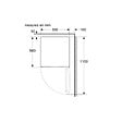 BOSCH - Réfrigérateur Table Top 56cm 120l Blanc - KTL15NWEB - vignette