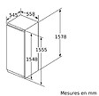 SIEMENS - Réfrigérateur 1 Porte Intégrable à Pantographe 248l - KI72LADE0 - vignette