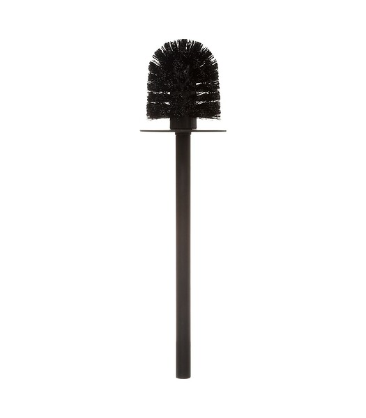 5 FIVE SIMPLY SMART - Brosse WC avec support en résine Noir charbon - large