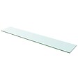 VIDAXL - vidaXL Panneau pour étagère de salon chambre Verre transparent 110 x 20 cm - vignette