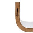 5 FIVE SIMPLY SMART - Étagère murale courbée en bois Blanc L 80 cm fixations invisibles - vignette
