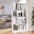 VIDAXL - vidaXL Bibliothèque/Séparateur de pièce Blanc 80x25x132 cm Pin massif - vignette