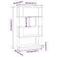 VIDAXL - vidaXL Bibliothèque/Séparateur de pièce Blanc 80x25x132 cm Pin massif - vignette