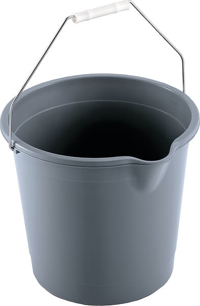 MONDEX - Seau plastique 10L - anse métal - Ø 30cm - large