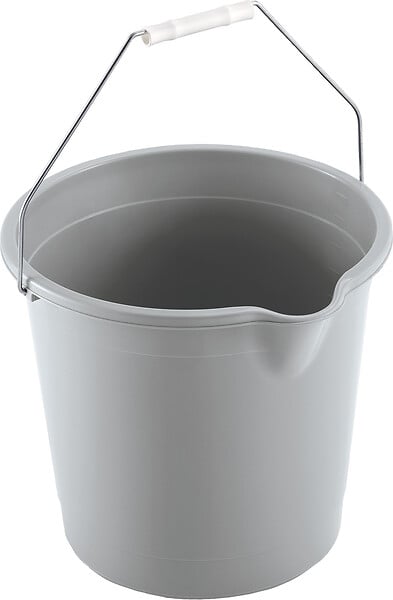 MONDEX - Seau plastique 10L - anse métal - Ø 30cm - large