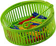 MONDEX - Corbeille extensible à linge - Plastique - 20 pinces - vignette