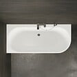 SPALINA - Baignoire Semi-îlot Murale D'angle Capri 170 Gauche Blanche 170 X76 X58 Cm, By Spalina - vignette