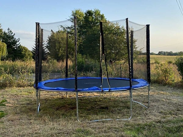 JARDIDECO - Trampoline Atlas Ø 2,44 m Bleu - Jardideco - large