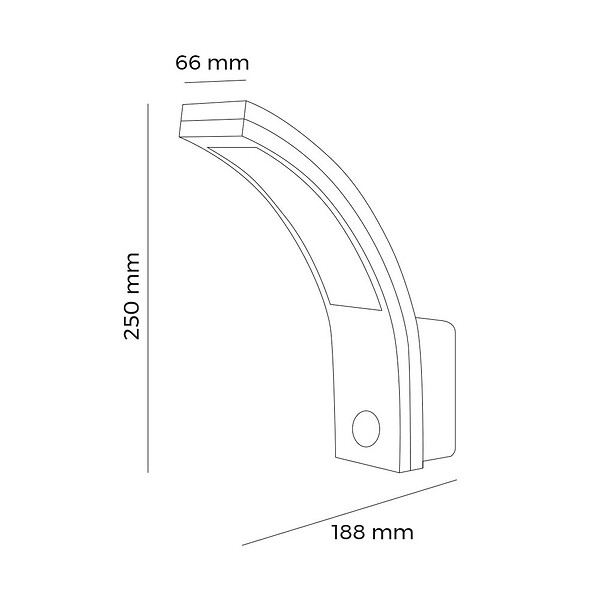 EDM - Applique murale LED 10W étanche IP54 - Luz fría 6400K - large