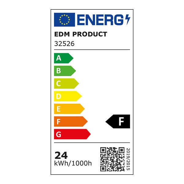 EDM - Plafonnier Carré Extra-Plat 24W 2490lm (100W) - Blanc du Jour 6500K - large