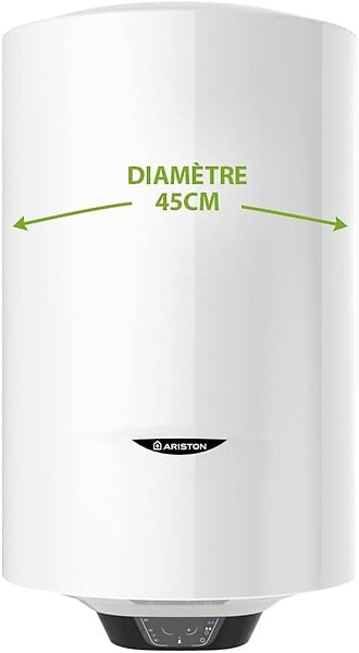 ARISTON - Chauffe-eau electrique vertical mural ARISTON Pro 1 Eco 80 l - Ø 450 mm - large